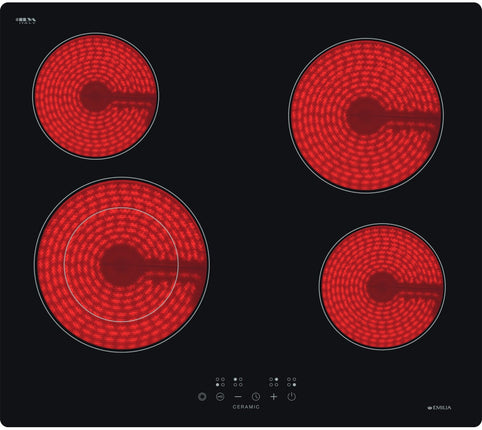 Emilia 60cm 4 Zone Ceramic Cooktop | EMCER64E