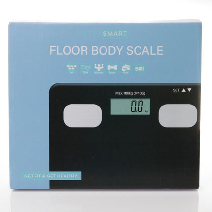 FitSmart Electronic Floor Body Scale - Black | 10001727 - Madari