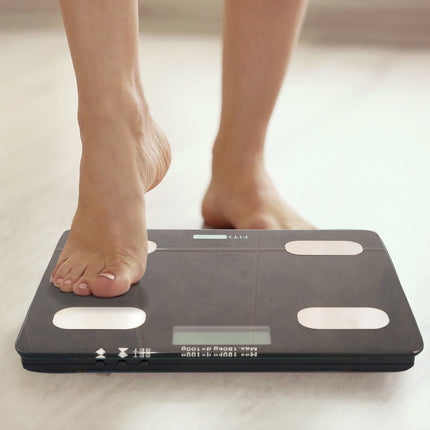 FitSmart Electronic Floor Body Scale - Black | 10001727 - Madari