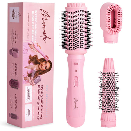 MERMADE HAIR INTERCHANGEABLE BLOW DRY BRUSH - MERMADE PINK | 7000 - Madari