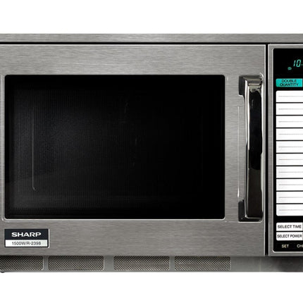 SHARP 1500W Commercial Microwave - Stainless Steel | R2398JA - Madari