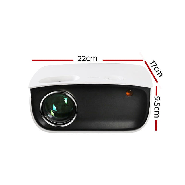 Devanti Mini Video Projector Wifi USB HDMI Portable HD 1080P Home Projector - Madari