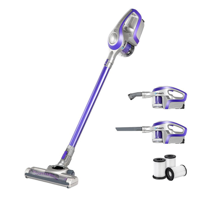 Devanti Stick Handheld Vacuum Cleaner Cordless Car Vacuum Cleaners HEPA Filters - Madari