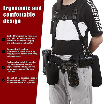 Electronics Accessories Bundle Waistband Shoulders Strap Kit SLR/DSLR Cameras - Madari