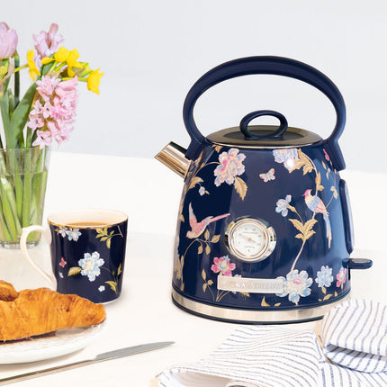 Maxim 1.7L Laura Ashley Elveden Kettle Blue & Silver | SBEK858BS - Madari