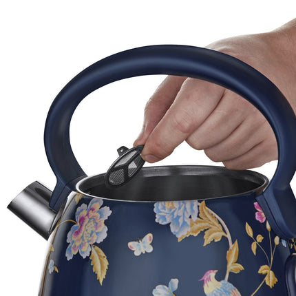 Maxim 1.7L Laura Ashley Elveden Kettle Blue & Silver | SBEK858BS - Madari