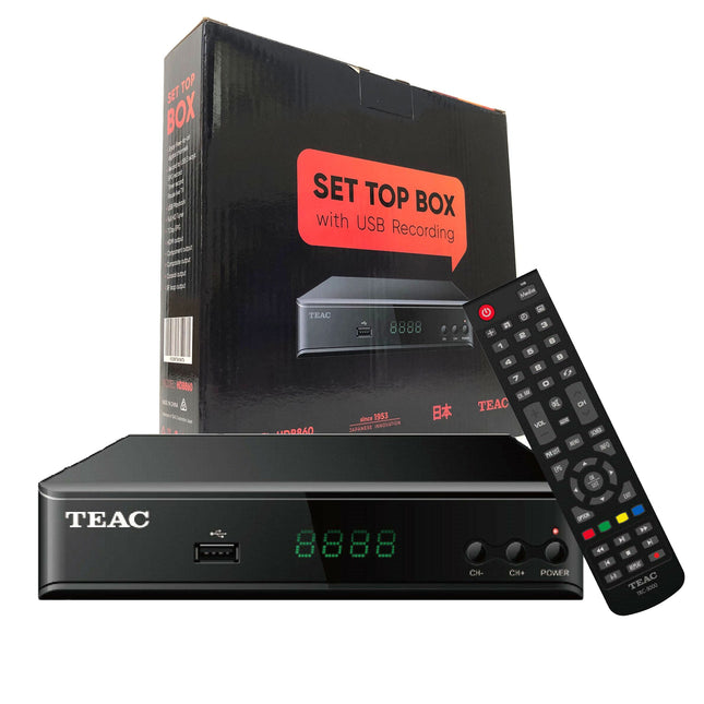 New Teac Full HD Digital TV Set Top Box DVB-T HDMI USB Recording - Madari