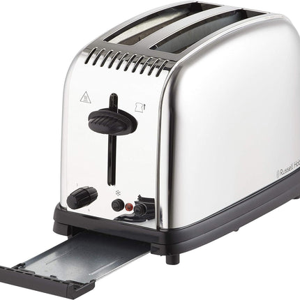 Russell Hobbs Classic 2 Slice Toaster - Brushed | RHT12BRU - Madari